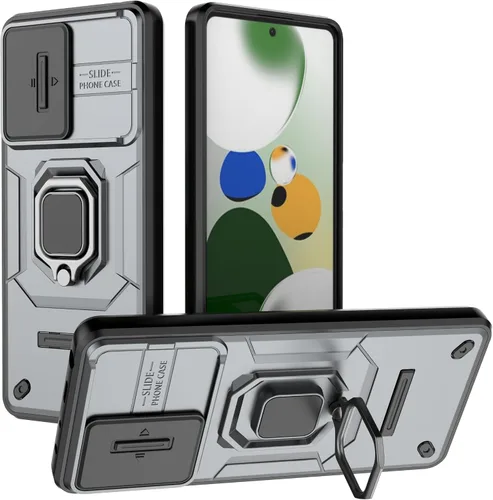 Vista 20 de Funda de teléfono móvil para Xiaomi Redmi A3/Xiaomi Poco C61 Soporte de coche Soporte Ventana corredera Cubierta protectora a prueba de golpes