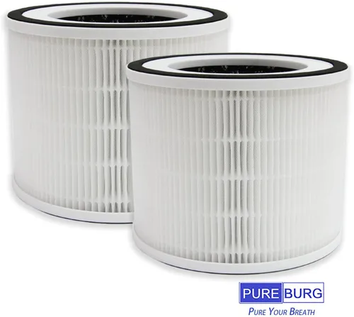 Vista 5 de PUREBURG Filtros de repuesto compatibles con purificador de aire HIMOX H06 y purificador de aire Afloia Gala, paquete de 2 filtros de carbón