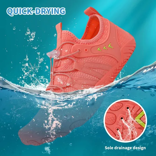 Vista 3 de Zapatos de playa y piscina de secado rápido, sin cordones, para mujeres y hombres, para surf, yoga y deportes acuáticos