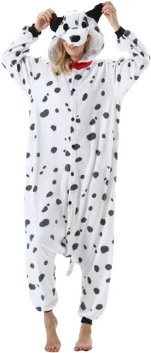 Vista 30 de SimZoo Pijama de animal para adultos, disfraz de una sola pieza para Bate