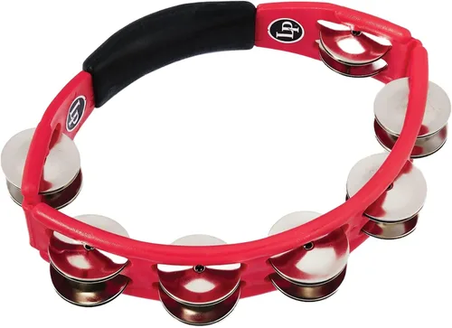 Vista 2 de LP151 Cyclops, Jingles de acero, Rojo, Pandereta de mano