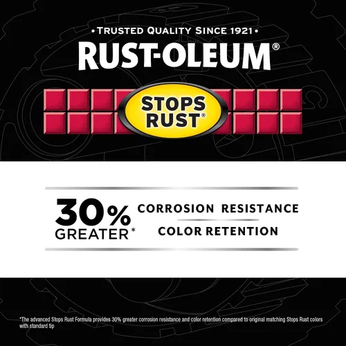 Vista 5 de Rust-Oleum 384757 Stops Rust Custom Spray de imprimación automotriz 5 en 1, 12 oz, gris oscuro mate