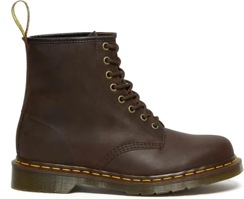 Vista 6 de Dr. Martens, Botas industriales ligeras para mujer Maple Zip con puntera de acero Marrón oscuro