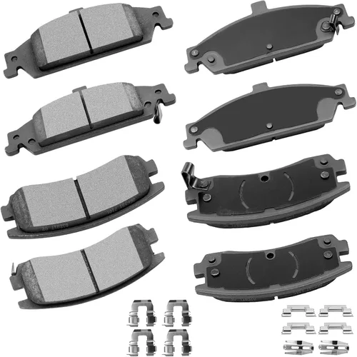 Vista 36 de cciyu Juego de pastillas de freno delanteras de cerámica profesional D681 para BMW 530i, 97-03 para BMW 540i, 95 97-01 para BMW 740i, 95-01 para BMW