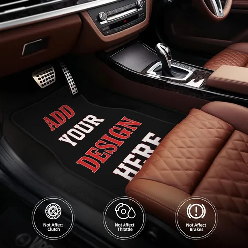 Vista 4 de Tapetes Personalizados para Automóvil 4 Piezas Tapetes de Piso Personalizados para Automóviles SUV Sedán Camión Camioneta Tapetes de Piso