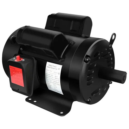 Vista 6 de Motor eléctrico monofásico del compresor de aire 5HP 3450RPM 208V-230V 7/8 "diámetro del eje, marco CCW 56HZ, 2 polos