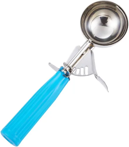 Vista 13 de Saebye Cuchara de porción - #6 (150 g) - Cucharón, Cuchara de alimentos, Cuchara para cupcakes, Cucharas para muffins - Control de porciones - Acero