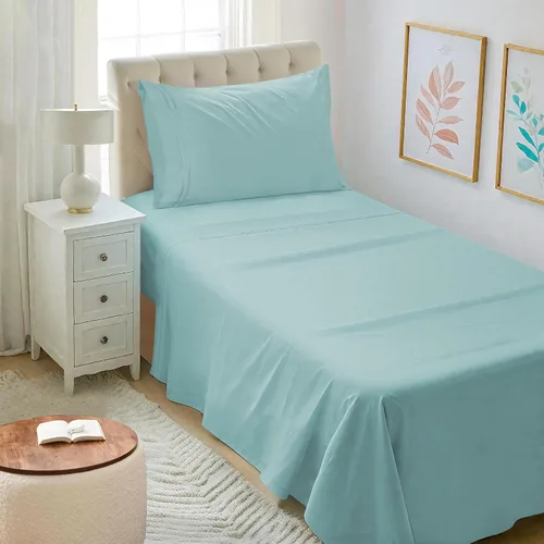 Vista 38 de Mejoroom Juego de sábanas tamaño individual – Sábanas individuales de Hotel Collection – Sábanas y fundas de almohada con sábana bajera de bolsillo