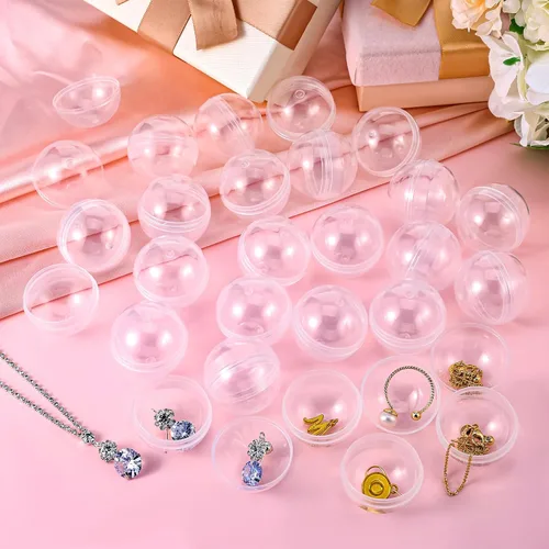 Vista 6 de 100 paquetes de cápsulas para máquina expendedora de bolas de goma con lindos juguetes de dibujos animados en miniatura, cápsulas pequeñas rellenas