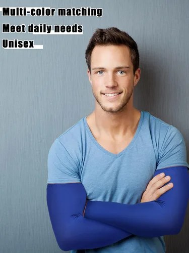 Vista 5 de 10 pares de mangas de sol refrescantes para hombres y mujeres, con protección ultravioleta