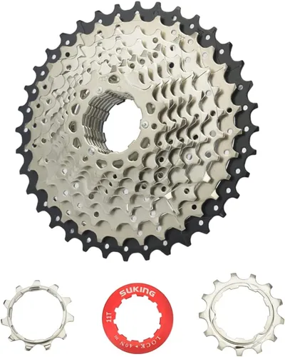 Vista 30 de CYSKY Casete de 11 velocidades 11-25T/11-28T/11-32T/11-36T/11-40T/11-42T/11-46T/11-50T/11-52T Compatible con Shimano/Sunrace/Sram Bike Freewheel