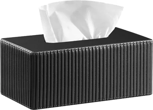 Vista 8 de Funda rectangular grande para caja de pañuelos con cinturón inferior, se albaricoque
