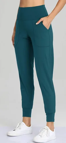 Vista 54 de Oalka - Pantalones deportivos para mujer, con cintura alta y bolsillos, para hacer deporte, yoga y entrenar