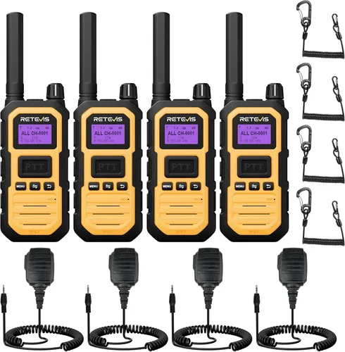 Vista 10 de Retevis Radios bidireccionales RB48D DMR de largo alcance, Walkie Talkies