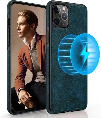 Vista 8 de LOHASIC Funda diseñada para iPhone 13 Pro con MagSafe, clásica y elegante piel suave agarre antideslizante a prueba de golpes, funda protectora