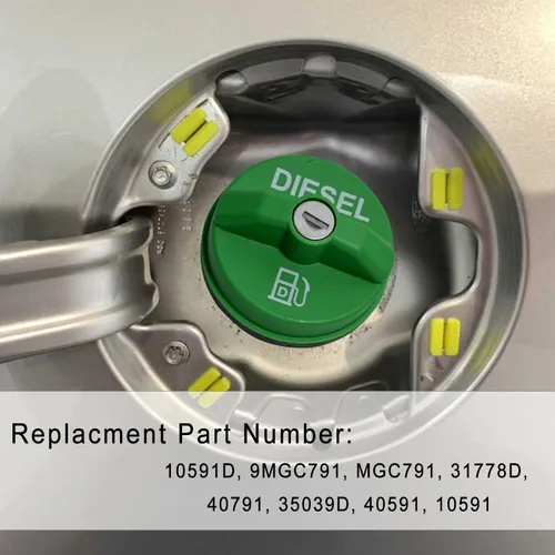 Vista 2 de 10591D - Tapón de combustible diésel con bloqueo para Chevy Silverado Express C4500 K3500, Ford F-250 F-350, Dodge Ram 3500 W250 D250, GMC Sierra