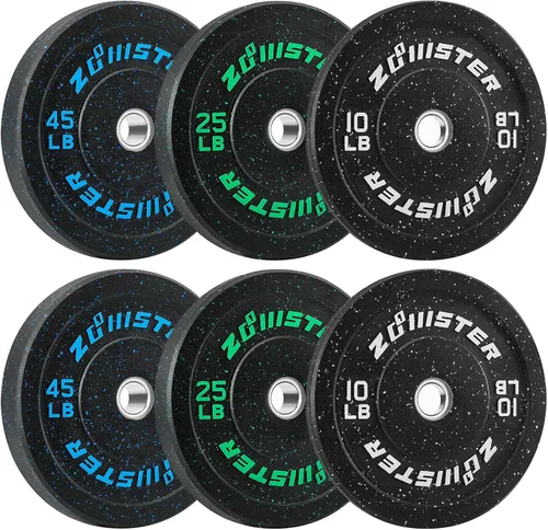 Vista 9 de Disco de Peso Bumper Disco Olímpico Hi-Temp Disco de Peso Bumper con Inserto de Acero Disco de Levantamiento de Pesas para Entrenamiento de Fuerza