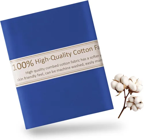 Vista 17 de Tela de Algodón Azul Bebé para Coser de 59 Pulgadas de Ancho, Tela de Popelina de Algodón 100% Natural por Yarda, Material de Algodón Suave
