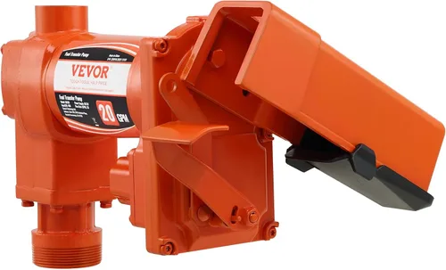 Vista 12 de VEVOR Bomba de transferencia de combustible, 12 V CC 20 GPM 1/4 HP, bomba extractora de gasolina con boquilla automática, manguera de descarga