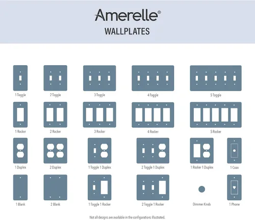 Vista 3 de Amerelle 279TTW - Placa de pared estilo cabaña, 2 palancas, madera compuesta, blanco, paquete de 1