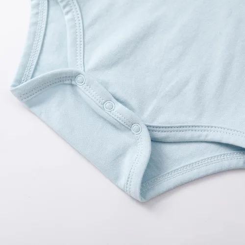 Vista 4 de pureborn Mameluco de algodón súper suave para niñas de 0 a 24 meses
