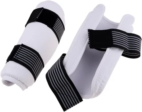 Vista 2 de Taekwondo - Protector de antebrazo para karate Sparring Martial Elbow Arm Protector para adultos, jóvenes, niños