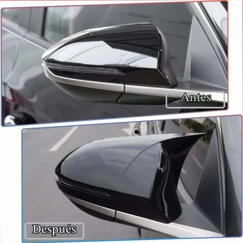 Vista 3 de MUXEE 2PCS Nuevas Cubiertas de Espejo Retrovisor Deportivas para Hyundai Tucson 2022 2023 2024 2025 ABS Cubiertas de Tapas de Espejo Lateral Negro