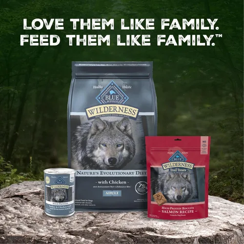 Vista 9 de Blue Buffalo Wilderness - Alimento seco natural con alto contenido proteínico y cereales saludables para perros adultos, pollo, bolsa de 4.5 libras
