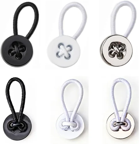 Vista 2 de 8 extensores de cuello para mujeres y hombres, extensor de botón de aleación de 20L para camisas de vestir, cuello y puños