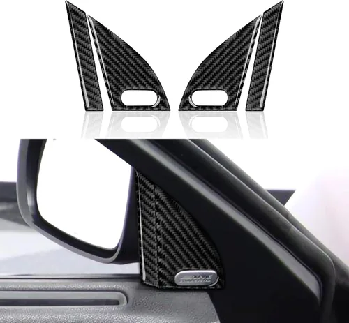 Vista 30 de Coche cambio cambio panel cubierta calcomanías para 2011 2012 2013 2014 Dodge cargador accesorios fibra carbono interior pegatinas