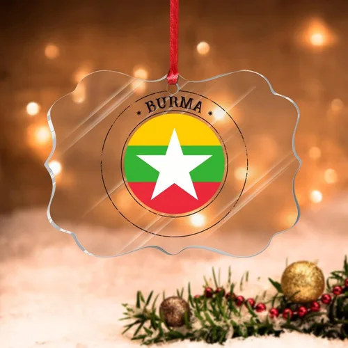 Vista 9 de Bandera de Bielorrusia, adornos decorativos para colgar, bandera nacional de Bielorrusia, decoración de árbol de Navidad, recuerdo navideño, adorno