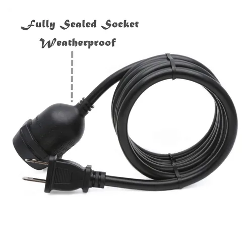 Vista 3 de Mini lámpara colgante de 1 enchufe de 5 pies, luces de cadena para patio resistentes a la intemperie de servicio pesado, kit de lámpara de techo