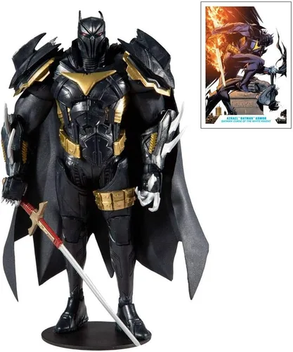 Vista 2 de DC Multiverse Azrael in Batman Armor: Batman: Curse of The White Knight Figura de acción de 7 pulgadas