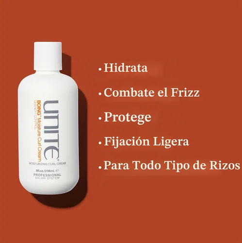 Vista 3 de UNITE Hair Crema hidratante para rizos BOING, 8 onzas líquidas