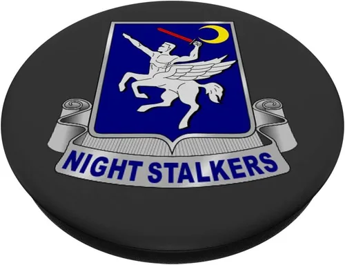 Vista 2 de 160th SOAR - Alcachofa de noche DUI - Gris - PopSockets Grip and Stand for Phones and Tablets