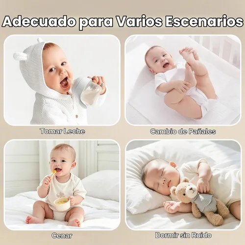 Vista 7 de BEDLORE Paquete de 2 protectores de colchón para cuna, impermeable, color beige, 52 x 28 pulgadas