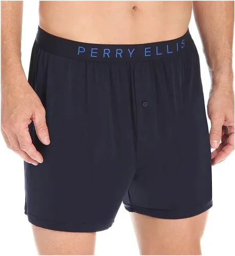 Vista 5 de Perry Ellis Bóxer Luxe Solid para hombre