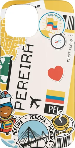 Vista 6 de Flight Boarding Pass Tag Label to Destination Pereira Case for iPhone 16