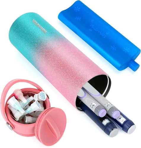 Vista 11 de YOUSHARES Estuche de Viaje Refrigerador de Insulina - Organizador Aislado de Medicamentos para Diabéticos Bolsa de Enfriamiento Portátil para Pluma