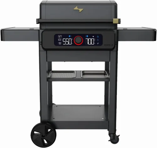 Vista 11 de Current® Model G - Parrilla eléctrica inteligente para exteriores con rango de 200-700 °F para asar, precisión digital, zonas de calor