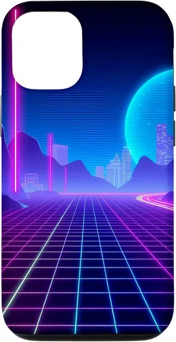 Vista 28 de Vaporwave Aesthetic Synthwave Retrowave 80s 90s Art Case for iPhone 16