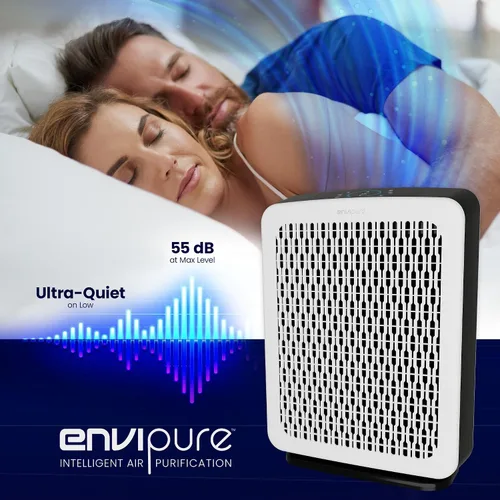 Vista 4 de Purificador de aire HEPA EP-300 EnviPure - Purificador de aire para habitaciones grandes que cubre hasta 2200 pies cuadrados, elimina polen, polvo