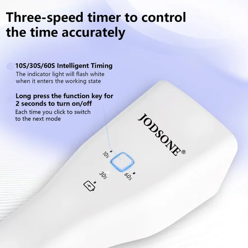 Vista 6 de JODSONE Mini lámpara de uñas LED UV recargable – Secador de uñas portátil de mano para esmalte de gel, secador de uñas USB para secado rápido, salón