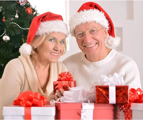 Vista 7 de Frienda 3 pares de anteojos de disfraz de anciano, lentes de Papá Noel, lentes redondos dorados, lentes transparentes para hombres y mujeres