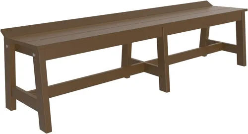 Vista 34 de Furniture Barn USA Poly Lumber - Banco de comedor de 41 pulgadas, caoba antigua multicolor (Antique Mahogany)
