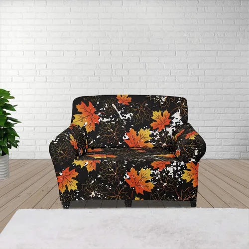 Vista 128 de Horeset Fundas elásticas para sofá con diseño de flores otoñales, lavables para sofá de 2 cojines, funda protectora para mascotas y perros