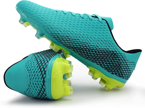 Vista 5 de Hawkwell Zapatos deportivos de fútbol para hombre para niños grandes jóvenes para entrenamiento al aire libre tacos de fútbol de tierra firme