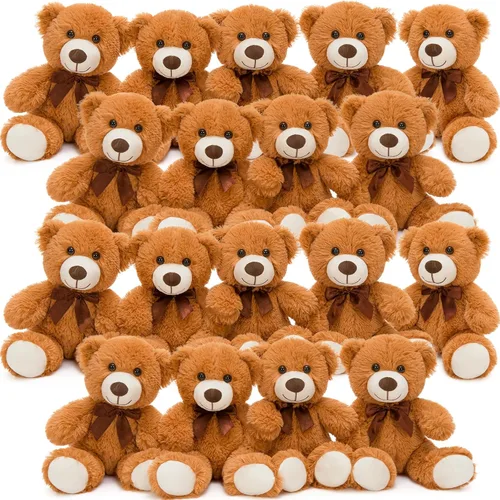 Vista 34 de MorisMos 10 Osos de Peluche a Granel para Baby Shower, Osos de Peluche Lindos de 14 Pulgadas Animales de Peluche de Felpa, Pequeños Osos de Peluche