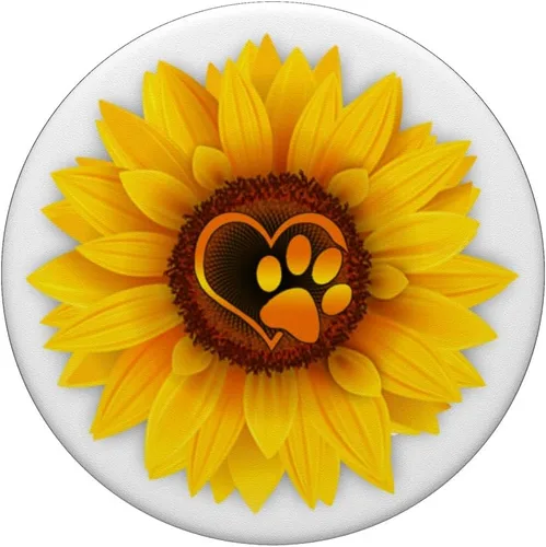 Vista 3 de Impresión de huellas de huellas de perro con diseño de huellas de huellas de huellas en color blanco – PopSockets Grip y soporte para teléfonos