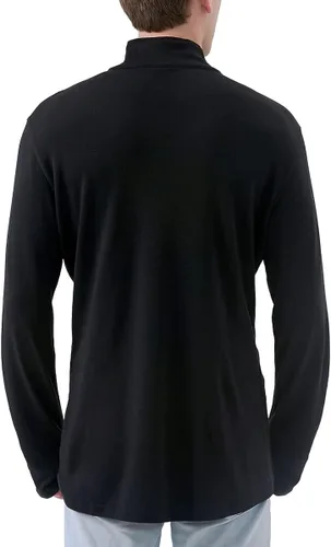 Vista 4 de Merino Protect Suéter de manga larga con cremallera de un cuarto de lana merino para hombre